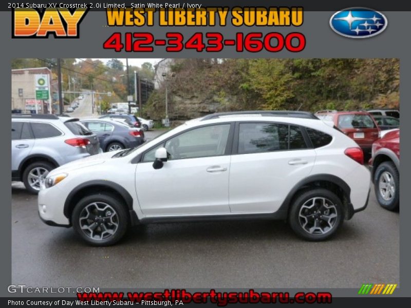 Satin White Pearl / Ivory 2014 Subaru XV Crosstrek 2.0i Limited