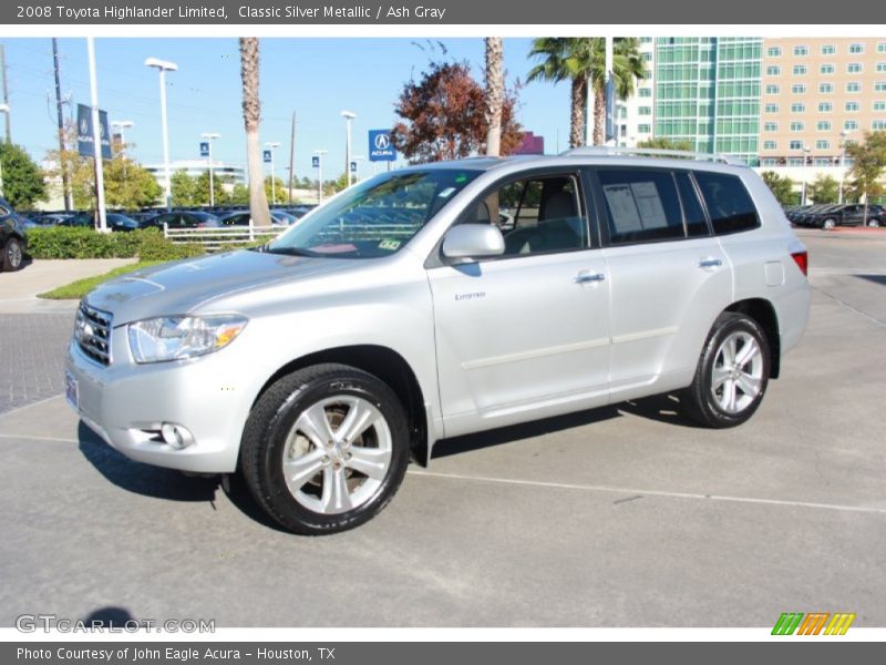 Classic Silver Metallic / Ash Gray 2008 Toyota Highlander Limited