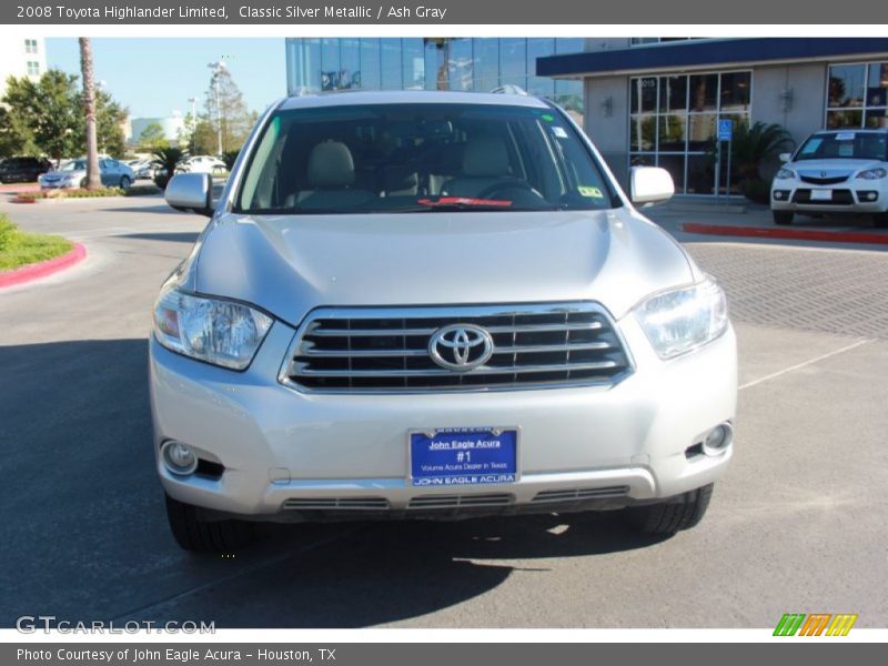 Classic Silver Metallic / Ash Gray 2008 Toyota Highlander Limited