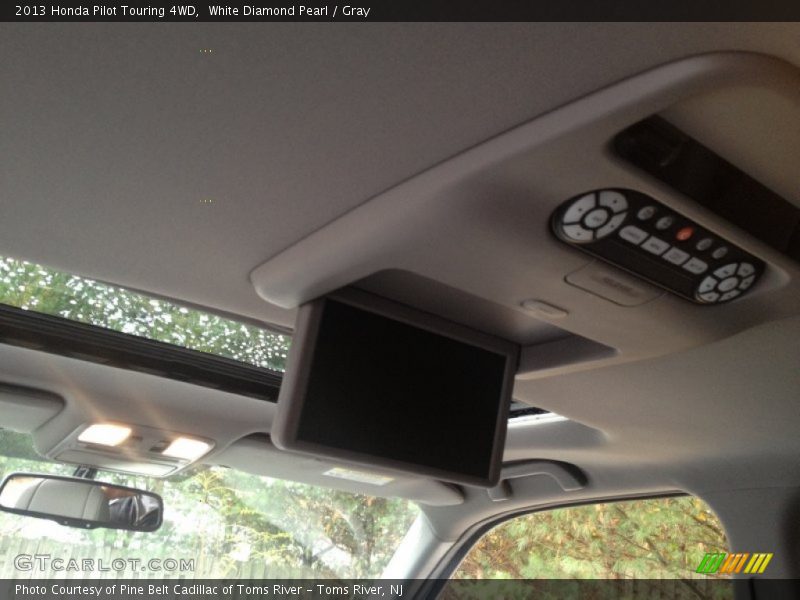 White Diamond Pearl / Gray 2013 Honda Pilot Touring 4WD