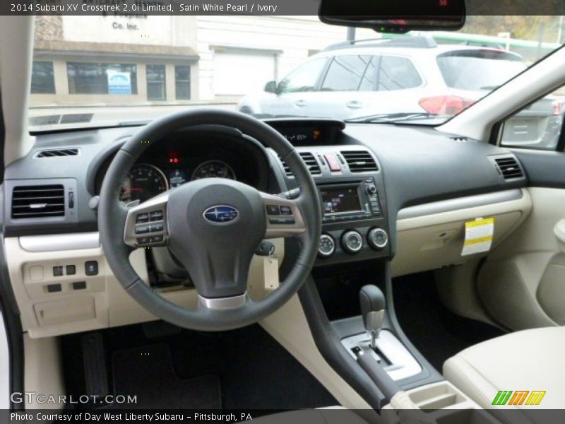 Satin White Pearl / Ivory 2014 Subaru XV Crosstrek 2.0i Limited