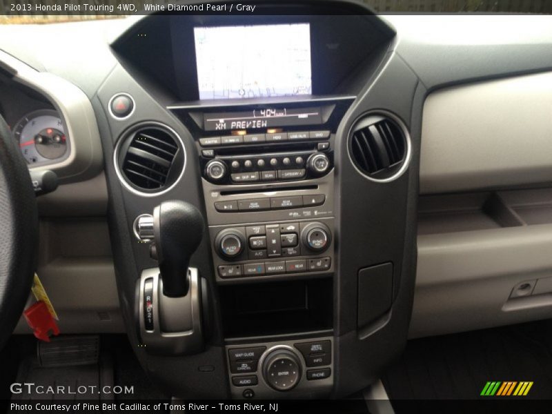 White Diamond Pearl / Gray 2013 Honda Pilot Touring 4WD