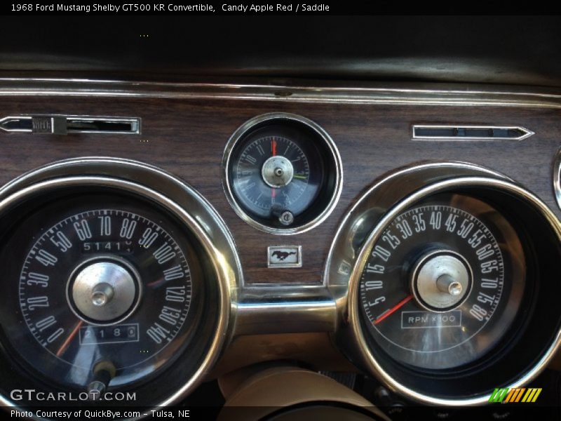 Candy Apple Red / Saddle 1968 Ford Mustang Shelby GT500 KR Convertible