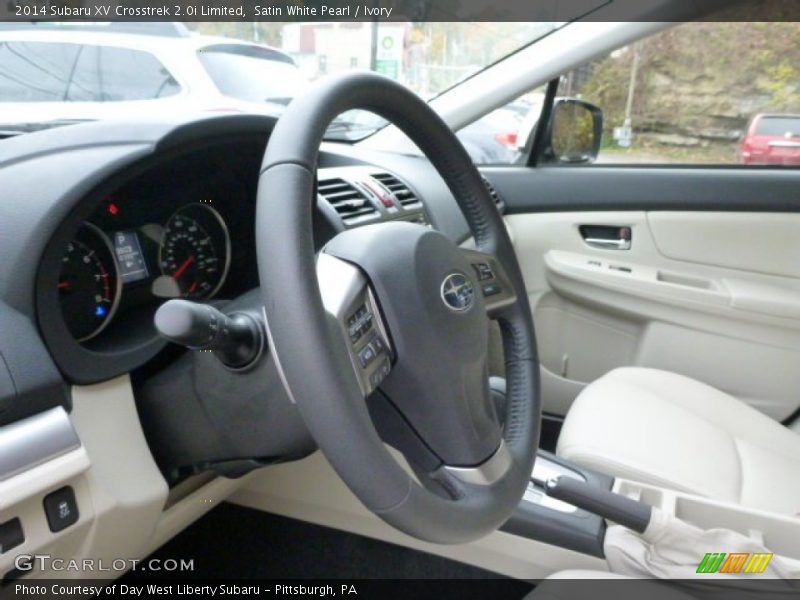 Satin White Pearl / Ivory 2014 Subaru XV Crosstrek 2.0i Limited