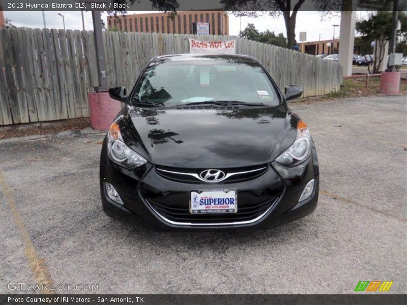 Black / Black 2013 Hyundai Elantra GLS
