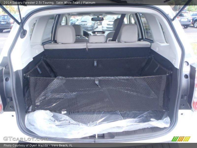 Satin White Pearl / Platinum 2014 Subaru Forester 2.5i Touring