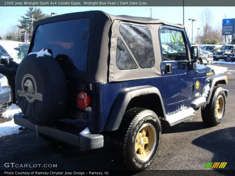 Midnight Blue Pearl / Dark Slate Gray 2006 Jeep Wrangler Sport 4x4 Golden Eagle