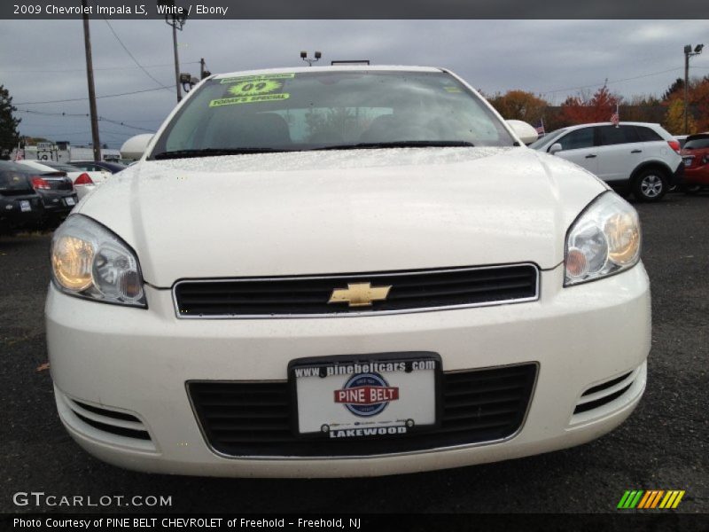 White / Ebony 2009 Chevrolet Impala LS