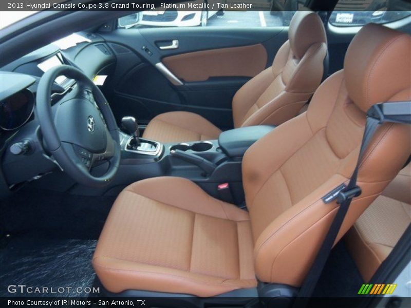 Platinum Metallic / Tan Leather 2013 Hyundai Genesis Coupe 3.8 Grand Touring