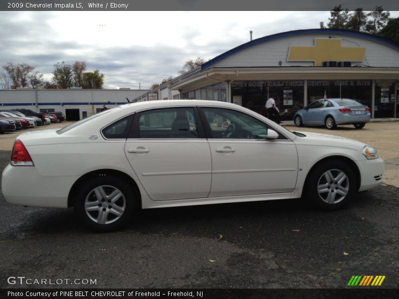 White / Ebony 2009 Chevrolet Impala LS