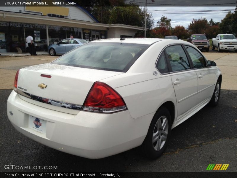 White / Ebony 2009 Chevrolet Impala LS