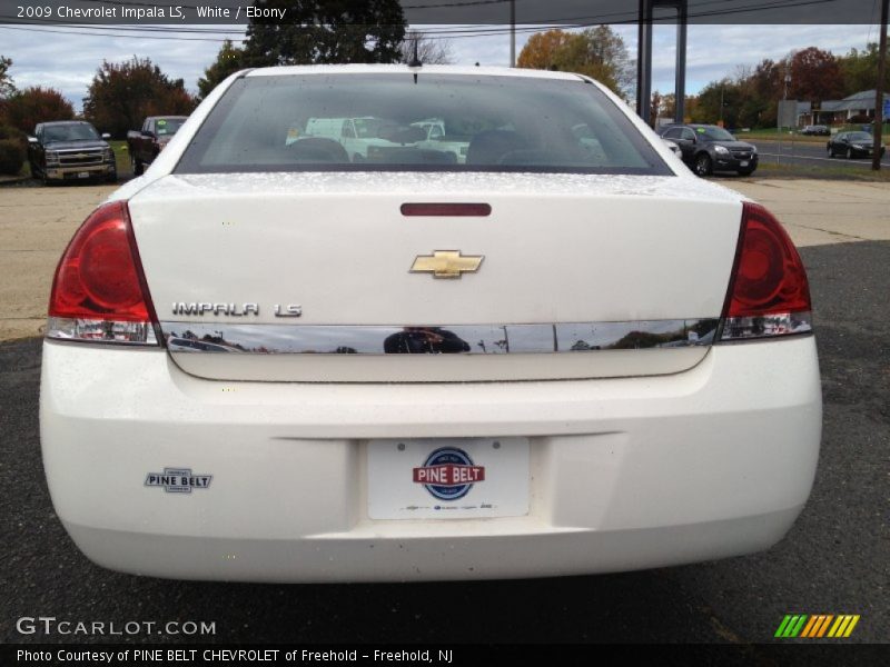 White / Ebony 2009 Chevrolet Impala LS