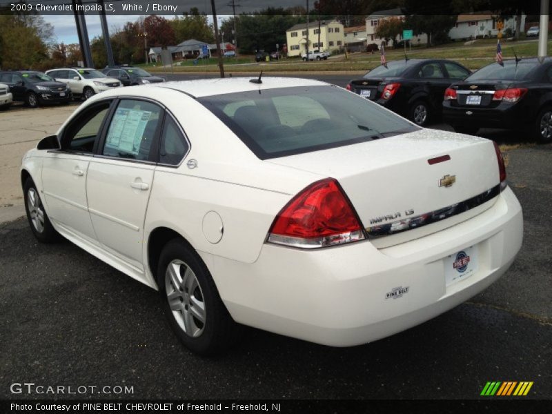 White / Ebony 2009 Chevrolet Impala LS