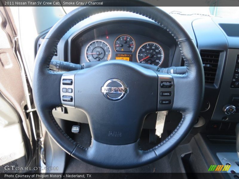 Smoke Gray / Charcoal 2011 Nissan Titan SV Crew Cab