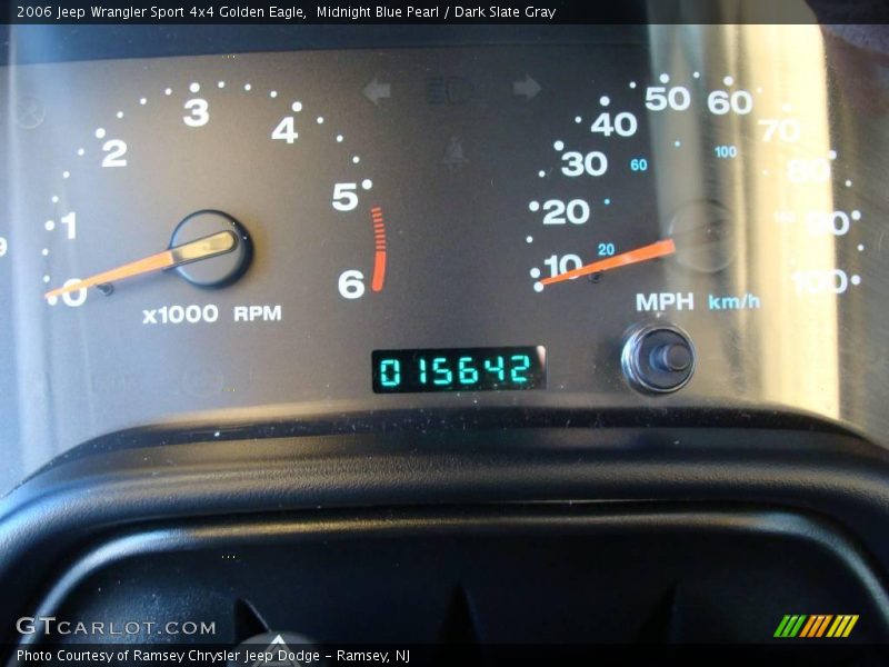 Midnight Blue Pearl / Dark Slate Gray 2006 Jeep Wrangler Sport 4x4 Golden Eagle
