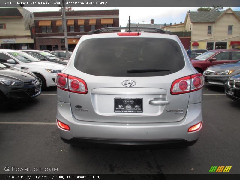 Moonstone Silver / Gray 2011 Hyundai Santa Fe GLS AWD