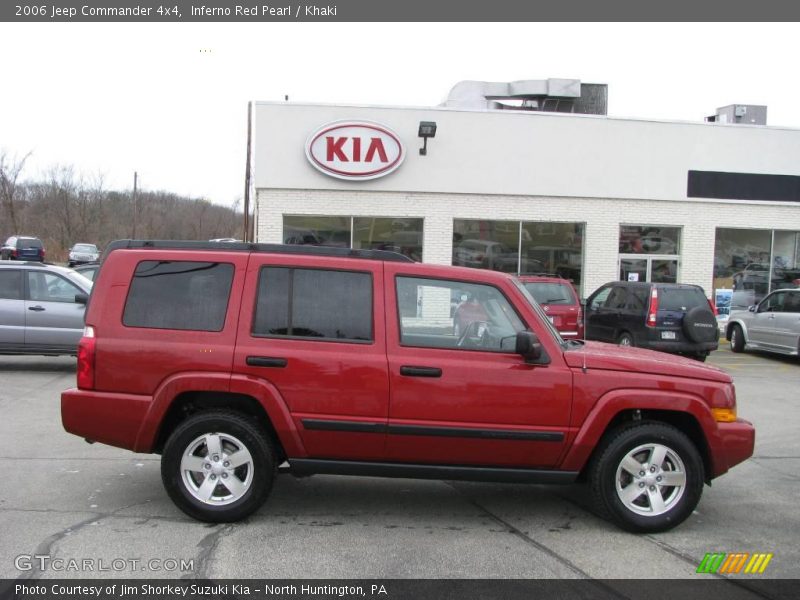 Inferno Red Pearl / Khaki 2006 Jeep Commander 4x4