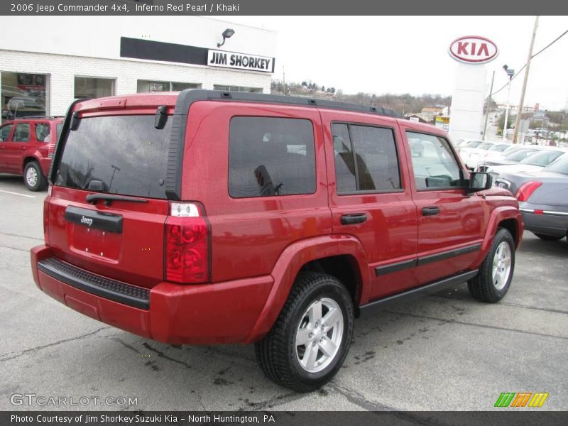 Inferno Red Pearl / Khaki 2006 Jeep Commander 4x4