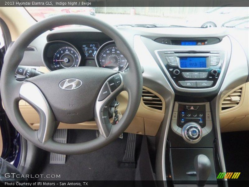 Indigo Night / Beige 2013 Hyundai Elantra GLS