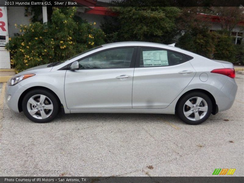 Silver / Black 2013 Hyundai Elantra GLS