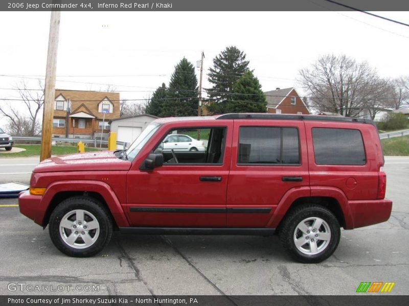 Inferno Red Pearl / Khaki 2006 Jeep Commander 4x4