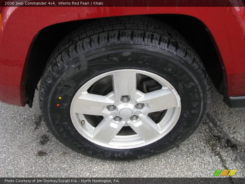 Inferno Red Pearl / Khaki 2006 Jeep Commander 4x4