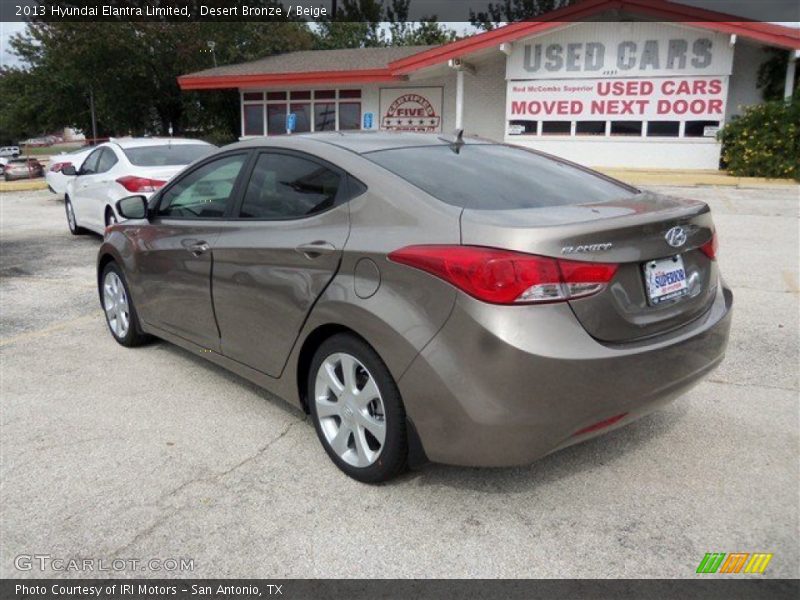 Desert Bronze / Beige 2013 Hyundai Elantra Limited