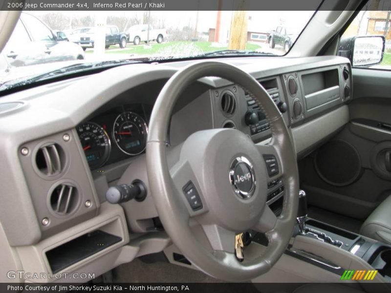 Inferno Red Pearl / Khaki 2006 Jeep Commander 4x4