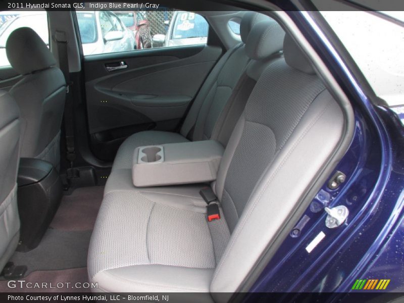 Indigo Blue Pearl / Gray 2011 Hyundai Sonata GLS