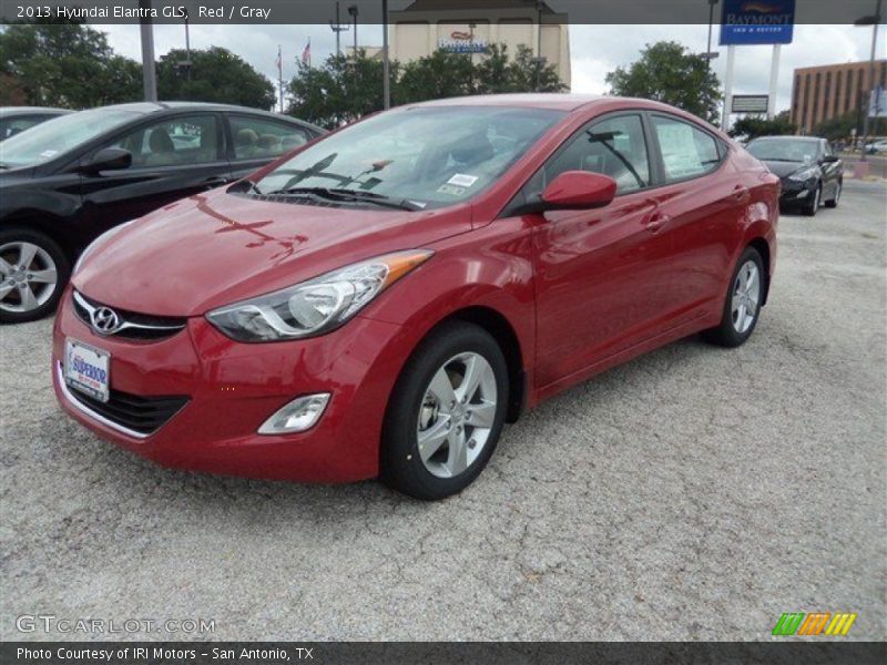 Red / Gray 2013 Hyundai Elantra GLS