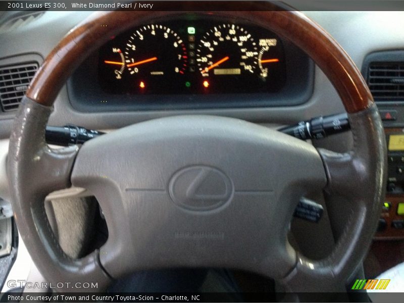 White Diamond Pearl / Ivory 2001 Lexus ES 300