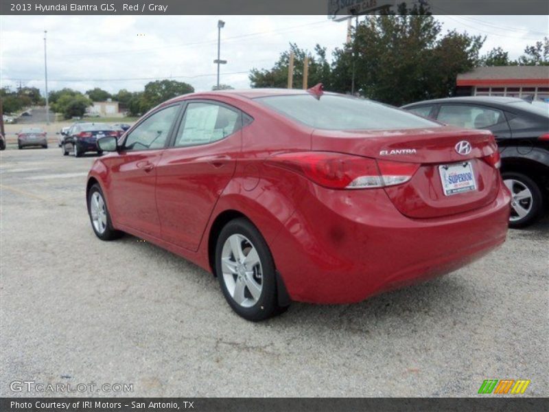 Red / Gray 2013 Hyundai Elantra GLS