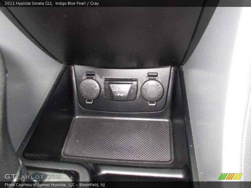 Indigo Blue Pearl / Gray 2011 Hyundai Sonata GLS