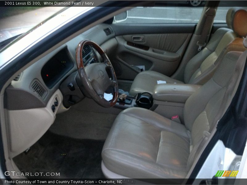 White Diamond Pearl / Ivory 2001 Lexus ES 300