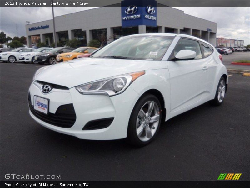 Century White / Gray 2013 Hyundai Veloster
