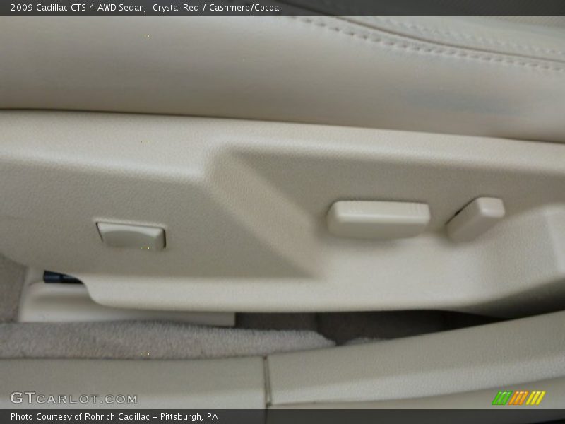 Crystal Red / Cashmere/Cocoa 2009 Cadillac CTS 4 AWD Sedan