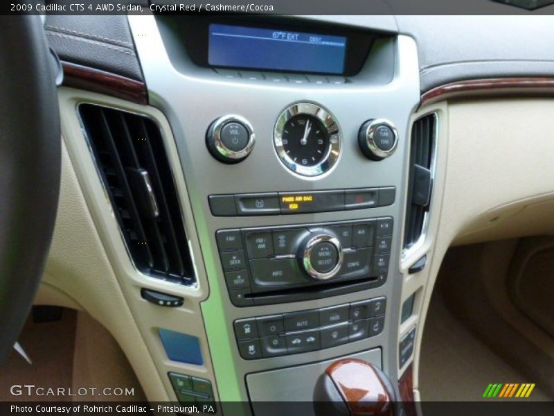 Crystal Red / Cashmere/Cocoa 2009 Cadillac CTS 4 AWD Sedan
