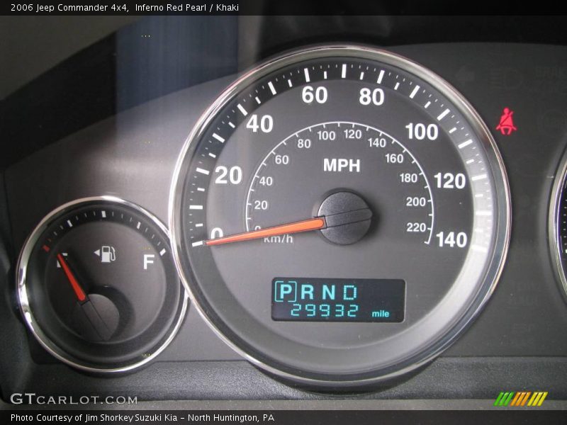 Inferno Red Pearl / Khaki 2006 Jeep Commander 4x4