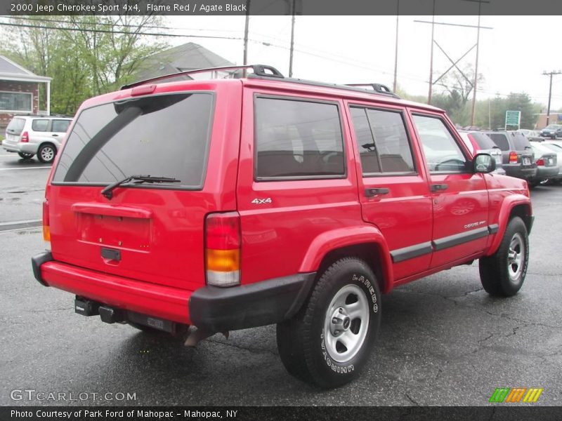 Flame Red / Agate Black 2000 Jeep Cherokee Sport 4x4