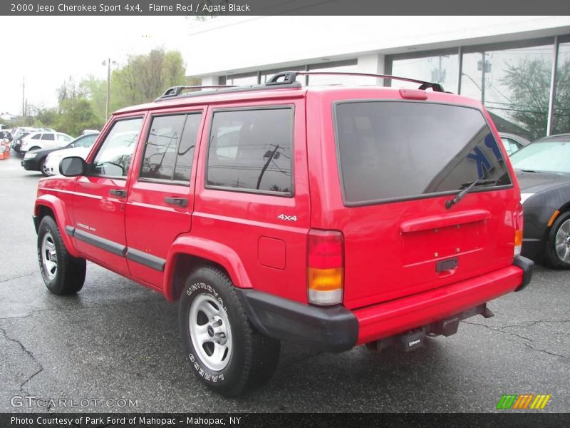 Flame Red / Agate Black 2000 Jeep Cherokee Sport 4x4