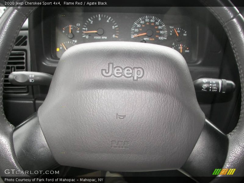 Flame Red / Agate Black 2000 Jeep Cherokee Sport 4x4