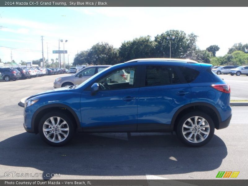 Sky Blue Mica / Black 2014 Mazda CX-5 Grand Touring