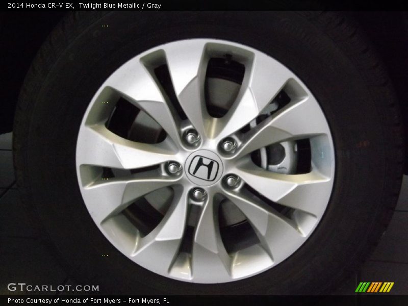 Twilight Blue Metallic / Gray 2014 Honda CR-V EX