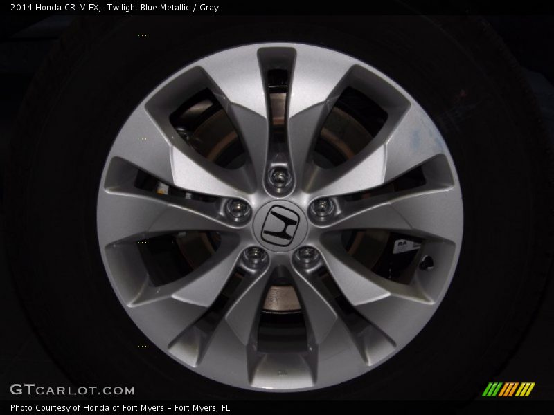 Twilight Blue Metallic / Gray 2014 Honda CR-V EX