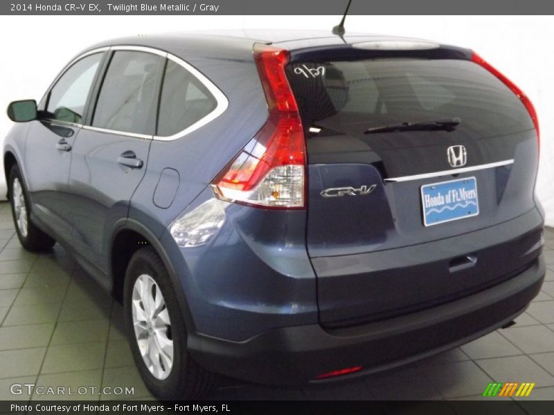 Twilight Blue Metallic / Gray 2014 Honda CR-V EX