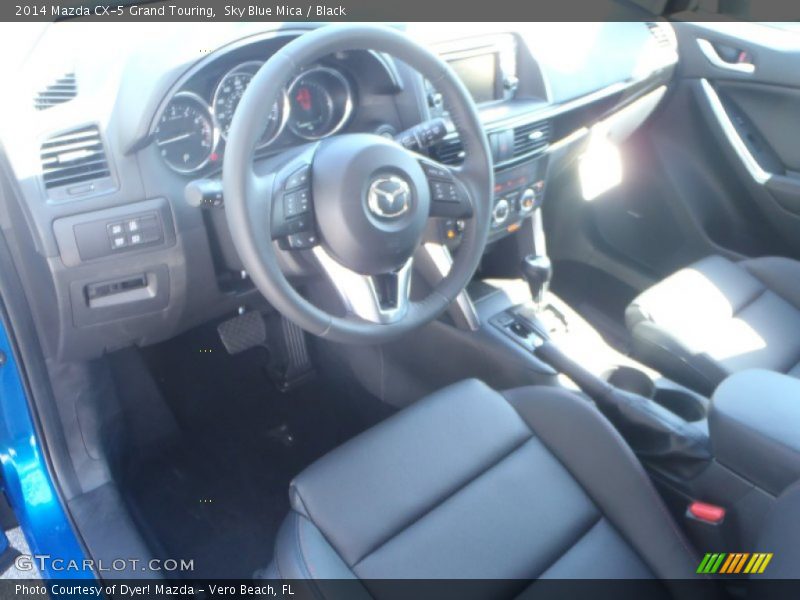 Sky Blue Mica / Black 2014 Mazda CX-5 Grand Touring