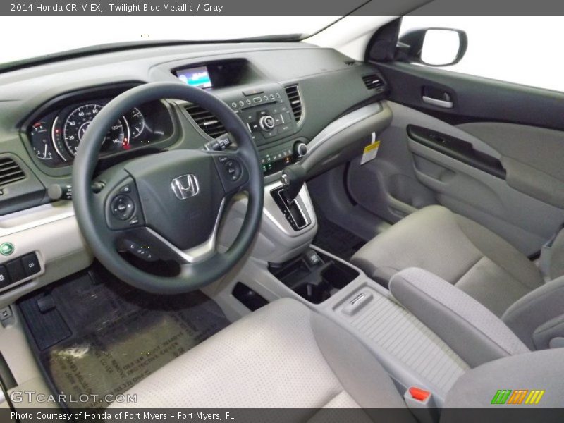Twilight Blue Metallic / Gray 2014 Honda CR-V EX