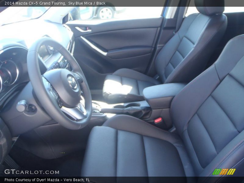 Sky Blue Mica / Black 2014 Mazda CX-5 Grand Touring