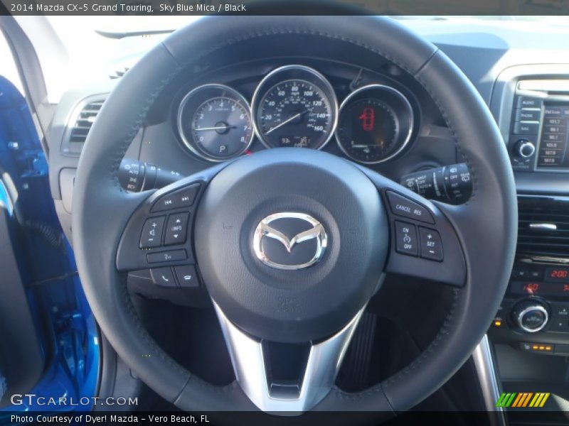 Sky Blue Mica / Black 2014 Mazda CX-5 Grand Touring
