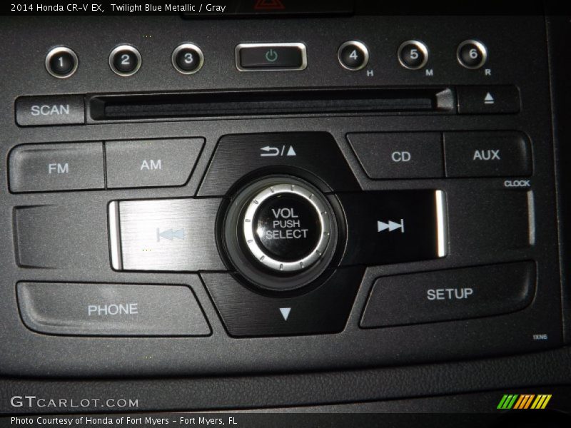 Twilight Blue Metallic / Gray 2014 Honda CR-V EX